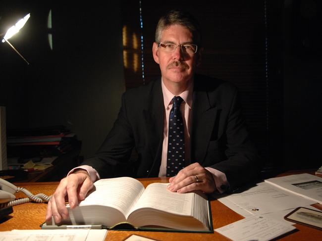 Tim Bugg, former president of the Law Council of Australia, at his office in Canberra.