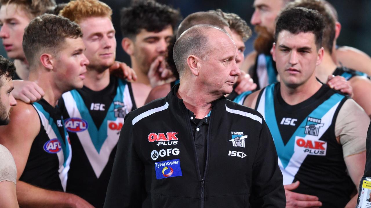 It was another inconsistent season for Port Adelaide. Picture: AAP Images