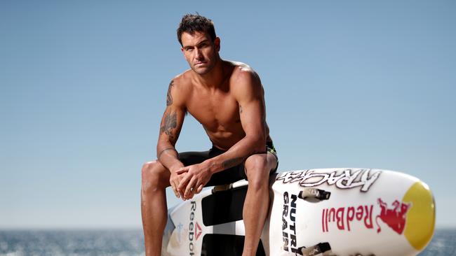 Ironman Matt Poole poses at Kurrawa Beach during a portrait session on November 06, 2019 in Gold Coast, Australia. (Photo by Chris Hyde/Getty Images)