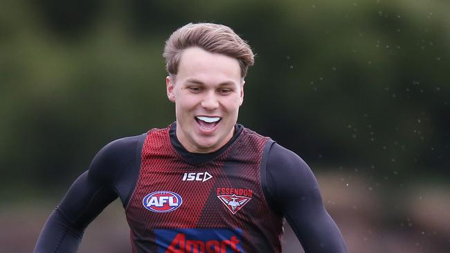 Dylan Clarke has capitalised on his opportunity in Essendon’s midfield. Picture: Michael Dodge/Getty Images.