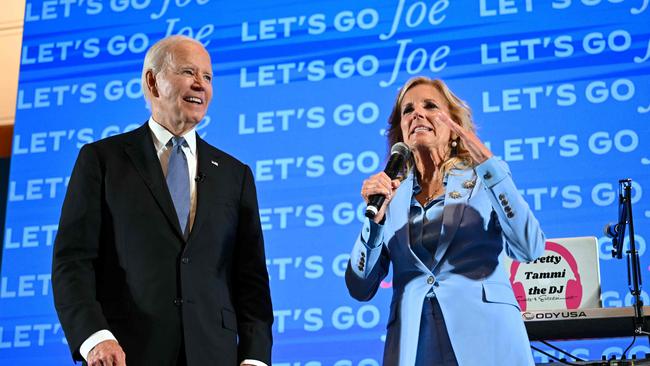 First Lady Jill Biden praised her husband for answering all the questions at last month’s debate.