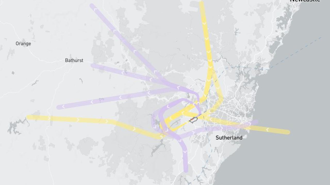New Sydney flight paths revealed
