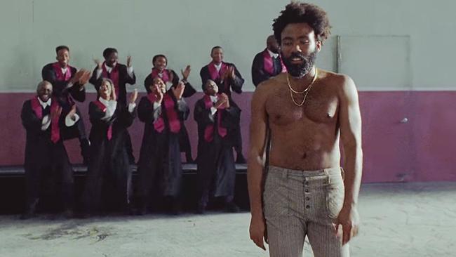 A still from Childish Gambino’s This Is America video.