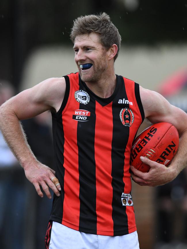 Veteran ROC goalkicker Michael Coad has hung up the boots. Picture Mark Brake/AAP