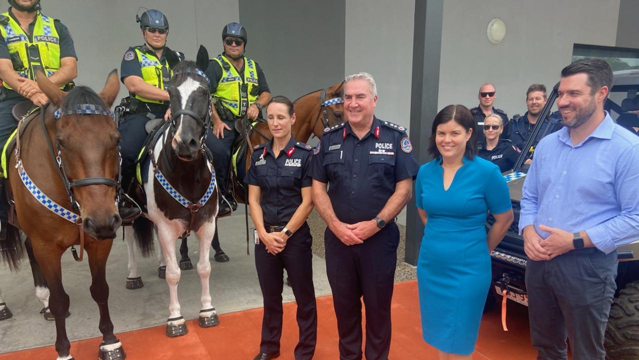 The launch of the Territory Safety Division with then Chief Minister Natasha Fyles (second from right) in December 2023.