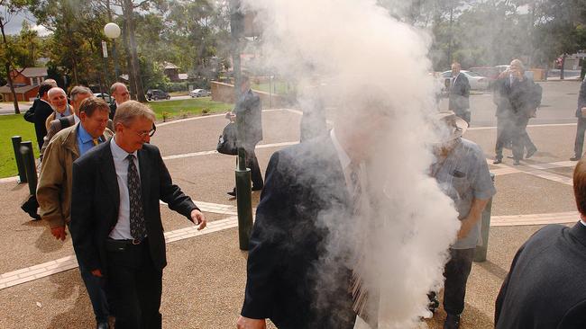 Smoking ceremonies have been held at the Hills Shire Council in the past. Picture: Braden Fastier