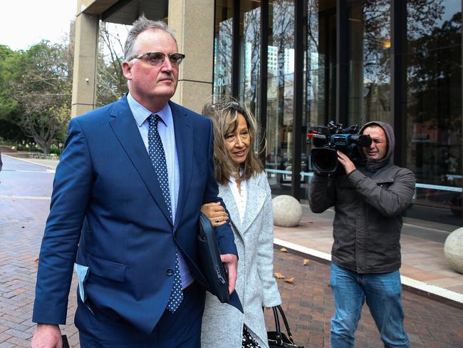 SYDNEY, AUSTRALIA - NEWSWIRE PHOTOS June 27 2022: Hedley Thomas is seen leaving the Supreme Court in Sydney after giving evidence today at the Chris Dawson Trial which continues for former rugby league player who is alleged to have murdered his wife Lynette 40 years ago. Picture NCA Newswire/ Gaye Gerard.