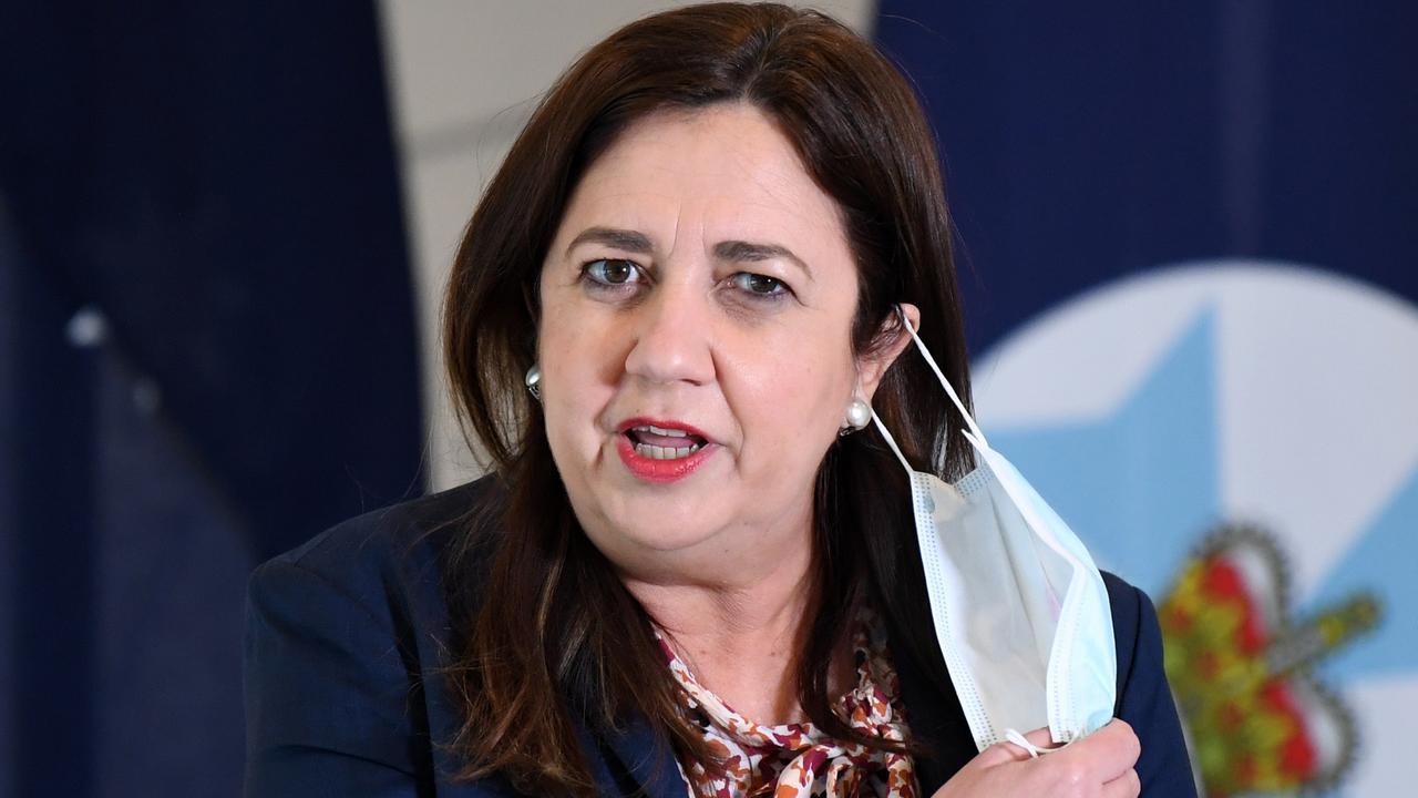 Ms Palaszczuk has imposed new restrictions as new cases continue to grow. Picture: NCA NewsWire / Dan Peled