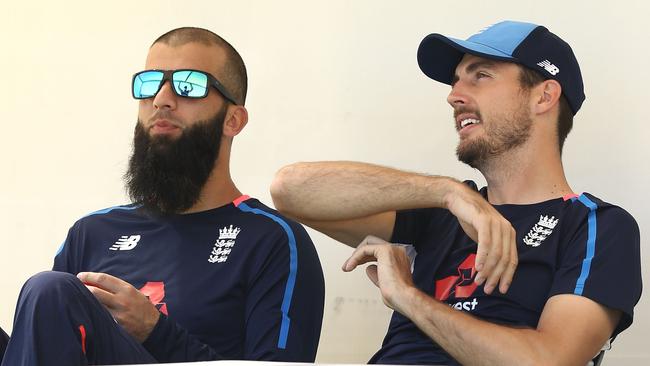 (L-R) Moeen Ali is injured while Steve Finn’s Ashes tour is already over.