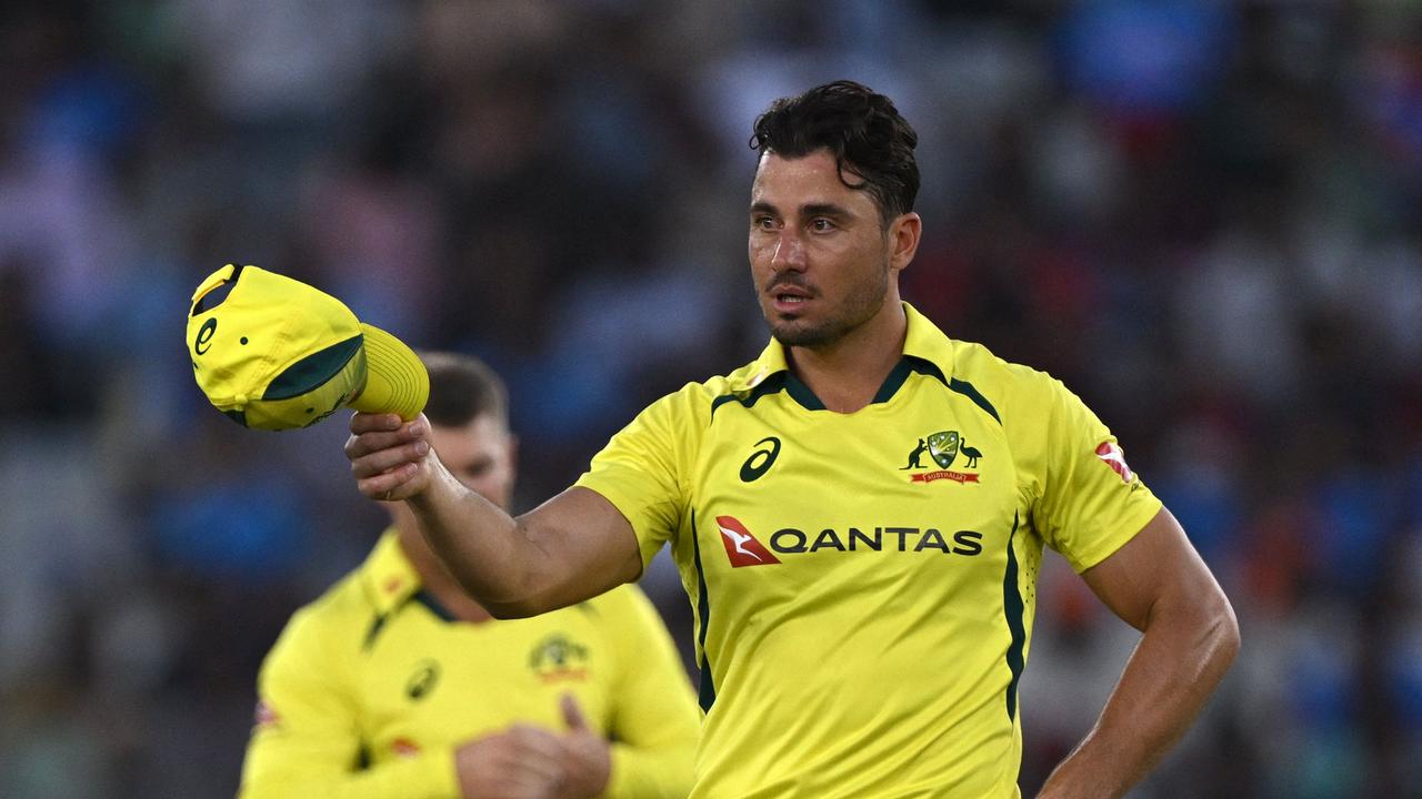 Australia is set to play it safe with Marcus Stoinis and rest the all-rounder from their World Cup opener against India. Picture: AFP.