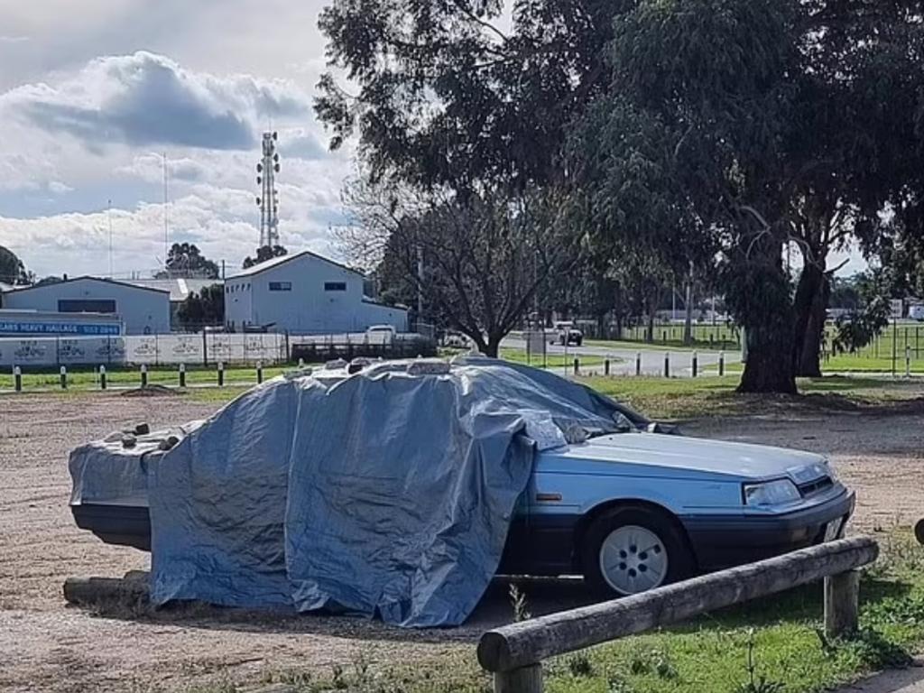 A Victorian landlord has generated controversy after sharing a photo of a former tenant living in their car at a sports ground carpark.