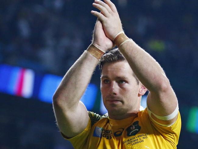 Rugby Union - England v Australia - IRB Rugby World Cup 2015 Pool A - Twickenham Stadium, London, England - 3/10/15 Australia's Bernard Foley applauds the fans Reuters / Andrew Winning Livepic