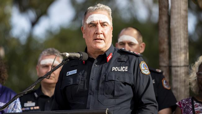 NT Police Commissioner Michael Murphy apologises to First Nations people at Garma Festival 2024. Photography Teagan Glenane / YYF