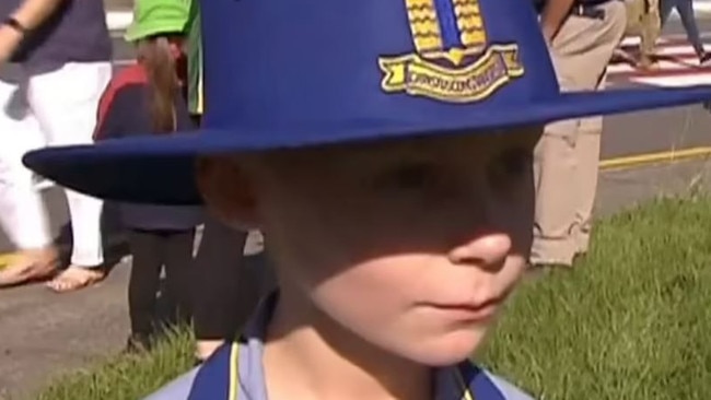 School boy makes hilarious comment during Anzac Day interview. Picture: The Project