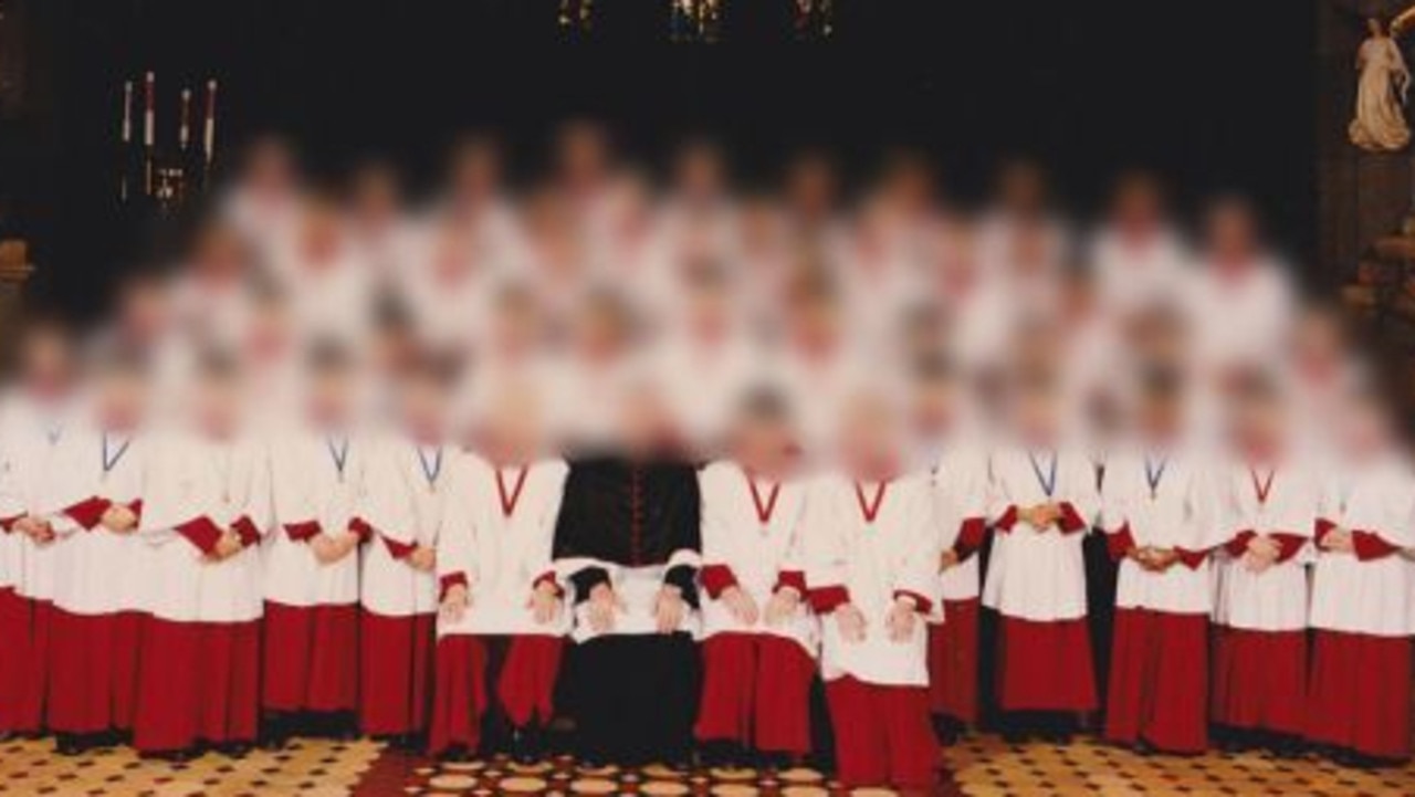 The members of St Patrick's Cathedral choir in 1996. Picture: ABC Four Corners