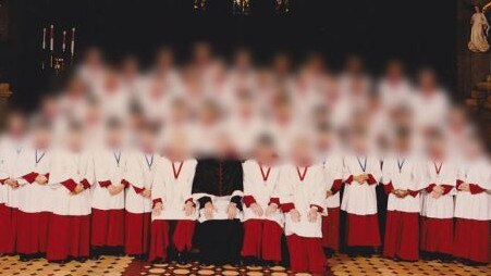 The members of St Patrick's Cathedral choir in 1996. Picture: ABC Four Corners