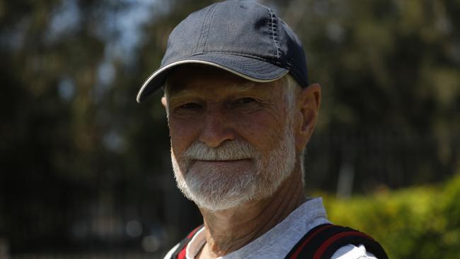 Yambah man Yamba man Zol Straub at the freedom protest in Byron Bay on Saturday. Picture: Liana Boss