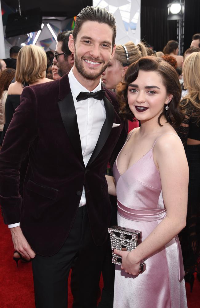Ben Barnes and Maisie Williams attend The 23rd Annual Screen Actors Guild Awards at The Shrine Auditorium on January 29, 2017 in Los Angeles, California. Picture: Getty