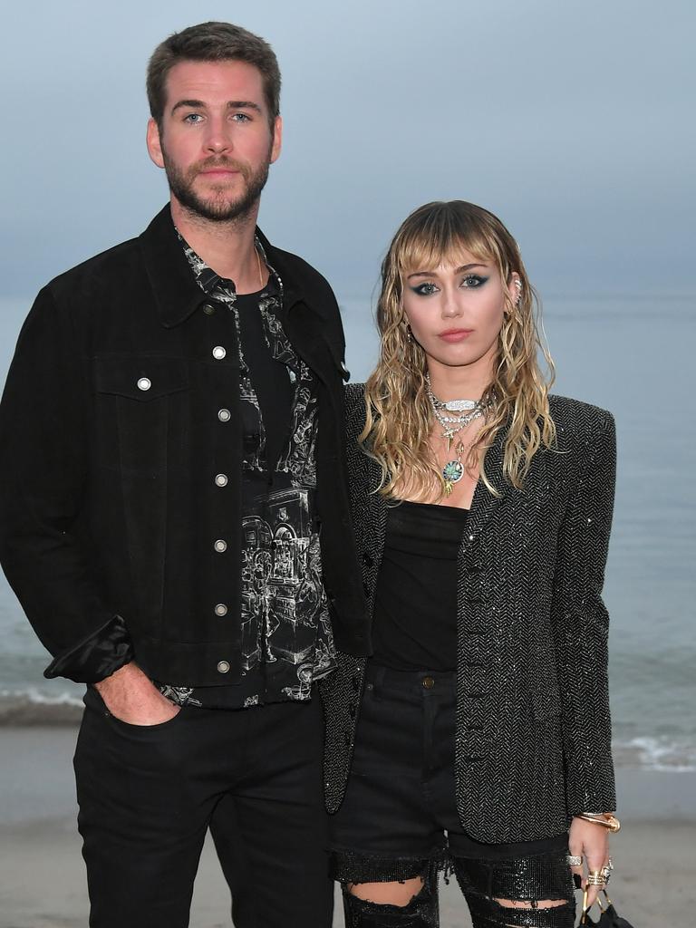 Miley was married to Liam … Picture: Getty