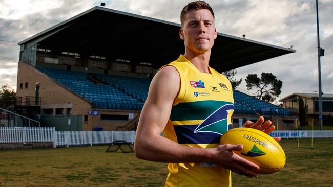 Eagles footballer Jack Hayes on August 11, 2020 at Woodville Oval. Picture Matt Turner.