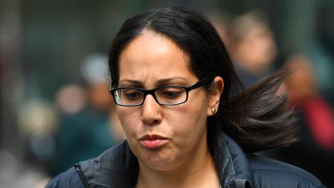 Lydia Abdelmalek freed on bail following fresh stalking charges. Picture: AAP