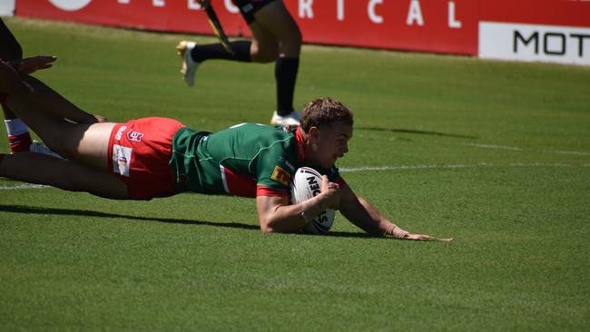 Meninga Cup semi-final action between the Redcliffe Dolphins and Wynnum-Manly Seagulls. Saturday April 15, 2023.