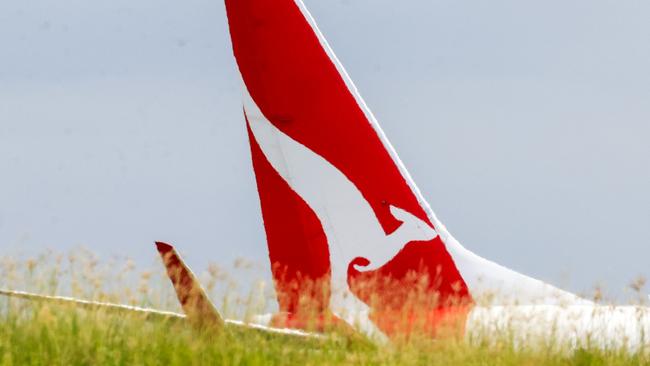 SYDNEY, AUSTRALIA - JANUARY 20: The Qantas Airways Ltd. logo displayed on an aircraft tail at Sydney Airport on January 20, 2024 in Sydney, Australia. Transport Minister Catherine King signed off on a deal that will allow Turkish Airlines to start serving the Australian market, rising to 35 flights a week by 2025. The decision came as the government was under mounting criticism from many for a perception that it was protecting the profits of Qantas and stymying competition in the market by limiting additional capacity for other carriers, such as Qatar Airways. (Photo by Jenny Evans/Getty Images)