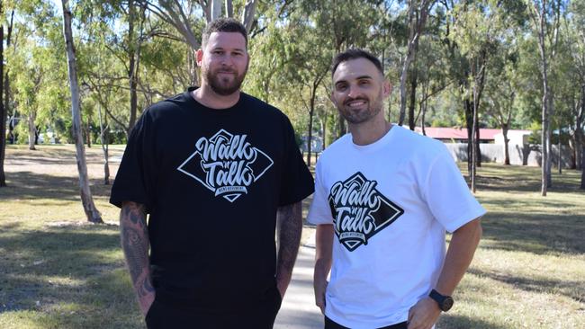 Walk ‘n’ Talk co-founders Jordan Meehan and Chris Bennett. Picture: Aden Stokes