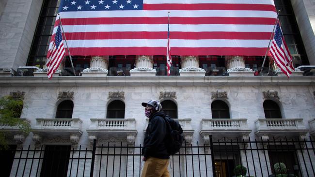 The S&amp;P added 1.4 per cent to hit its first record close since early September while the Dow Jones also jumped. Picture: AFP