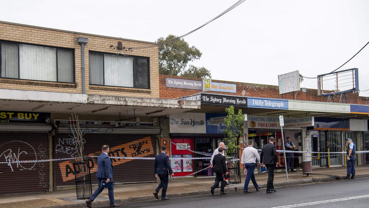 The Oxford St footpath has been cordoned off. Picture: NewsWire / Simon Bullard.