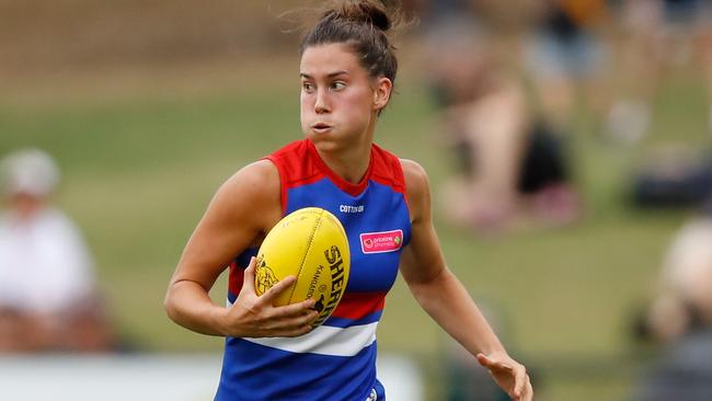 Libby Birch has come a long way since taking up AFL after playing netball. Picture: Getty