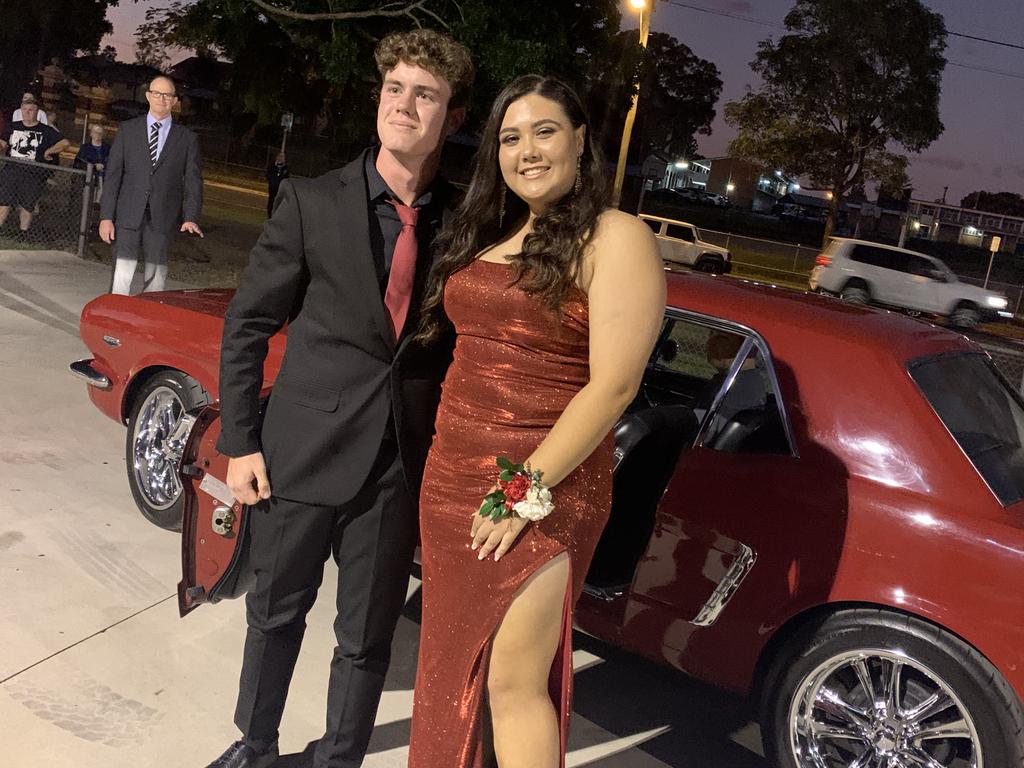 Students arrive at Maryborough State High School's formal.