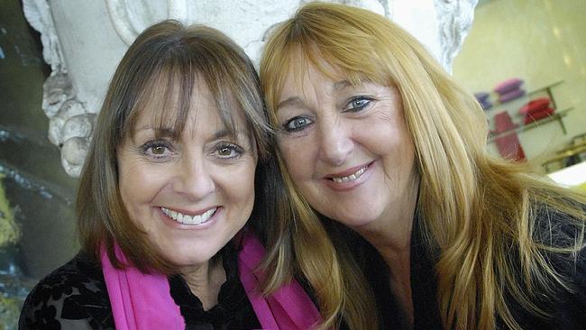 Singer Marcie Jones, pictured with great friend Denise Drysdale, has died in Melbourne. Pic: Tony Gough