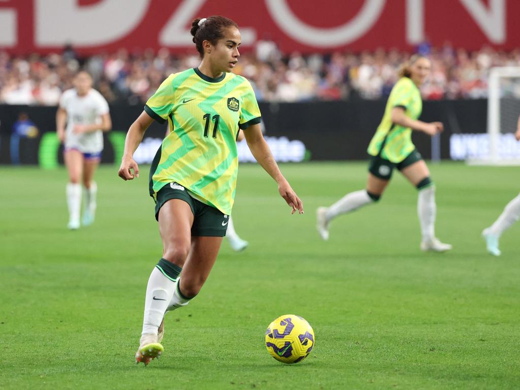 The Matildas are struggling to get the best out of Mary Fowler. Picture: Chris Coduto/Getty Images/AFP