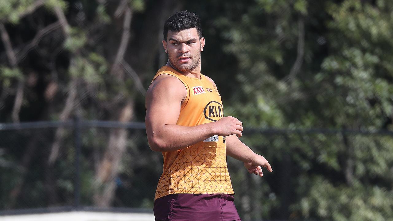 David Fifita at BroncosTraining.Pic Annette Dew