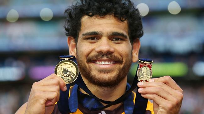 He won the North Smith Medal in the 2015 Grand Final, the third of Hawthorn’s three-peat premierships. Picture: Getty