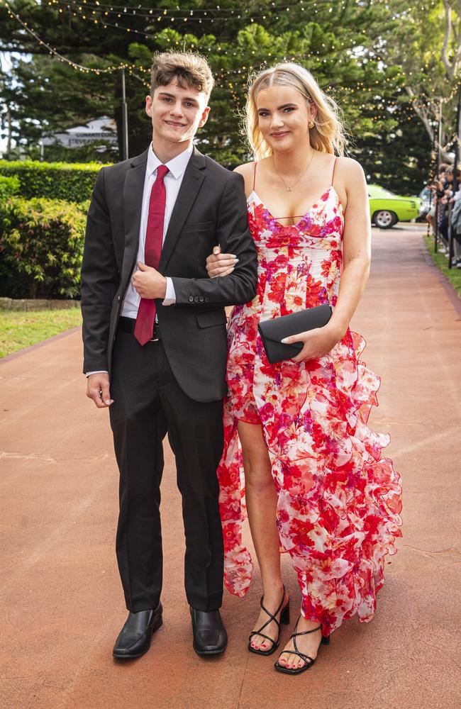 William Lemin and partner Libby Hain at St Mary's College formal at Picnic Point, Friday, March 22, 2024. Picture: Kevin Farmer