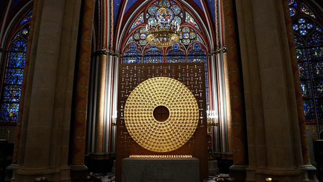 The Crown of Thorns reliquary designed by French artist Sylvain Dubuisson. Picture: AFP