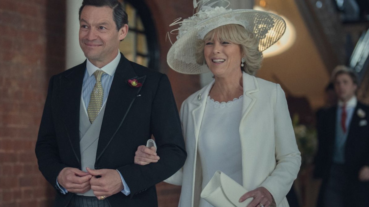 <i>The Crown’s </i>depiction of King Charles and Queen Camilla’s 2005 wedding features a hefty fictional inclusion. Picture: Netflix