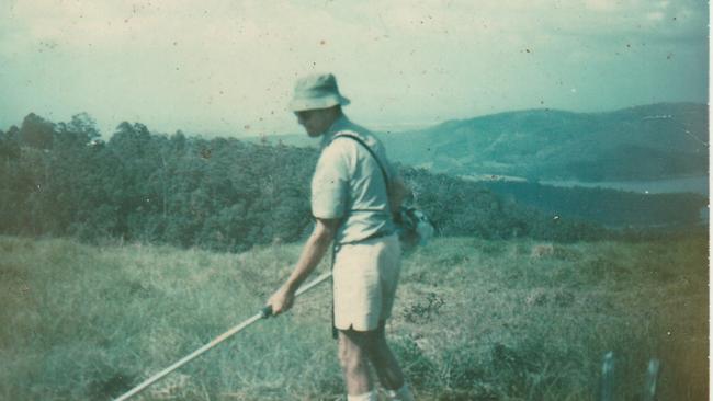 Tony Morton on his Lower Beechmont property. Photo: Antoinette Westcott