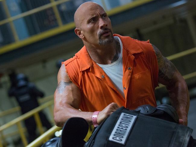 Dwayne Johnson in a scene from the latest instalment of the franchise.