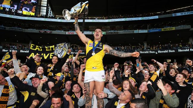 Can Dustin Martin lead the Tigers to the top four? Picture: Phil Hillyard