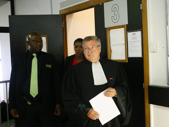 French lawyer Jean Veil representing the British royal family, leaves the court. Picture: Getty