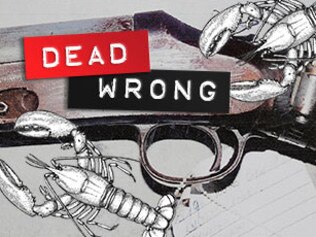 The Courier-Mail's Dead Wrong true crime podcast. Art design: Sean Callinan