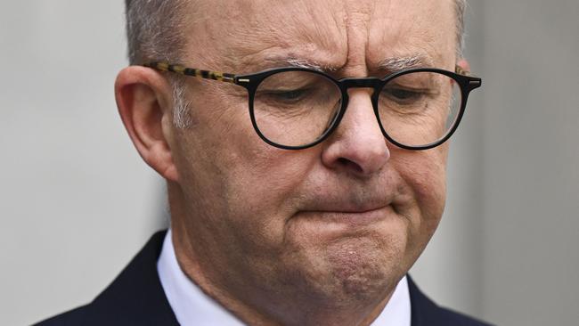 CANBERRA, AUSTRALIA - FEBRUARY 28:  Prime Minister Anthony Albanese and Treasurer Jim Chalmers hold a press conference at Parliament house in Canberra. Picture: NCA NewsWire / Martin Ollman