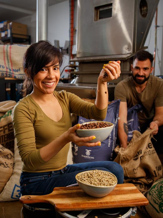 Yolanda Mendez and Darby Campbell at Hark Coffee Malvern in 2020. Picture: Matt Turner.