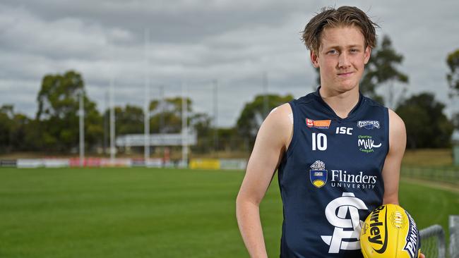 South Adelaide matchwinner Brayden Cook is set to be snapped up in the first-round. Picture: Tom Huntley