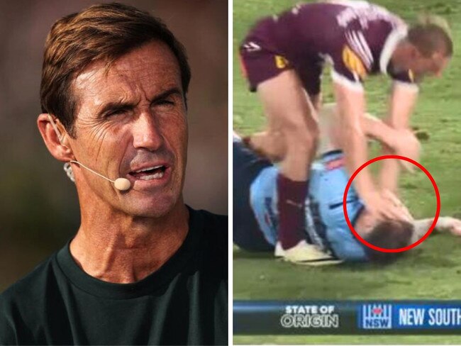 Andrew Johns has called out a DCE cheap shot.