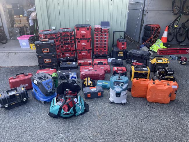 Logan man Jake Thomas Wallen was charged in connection to a raft of stolen property which police are continuing to try and recover. Pictured - alleged stolen property