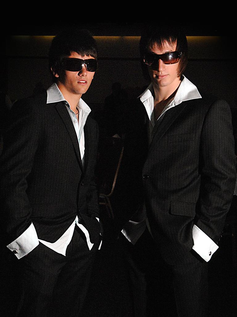 Dean Stannton and Matthew Johnson at the 2009 Palmerston High School formal at SkyCity. Picture: NT NEWS<br/>